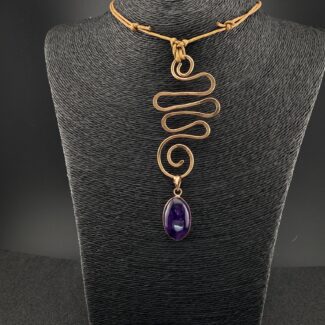 Journey Spiral With Amethyst Stone