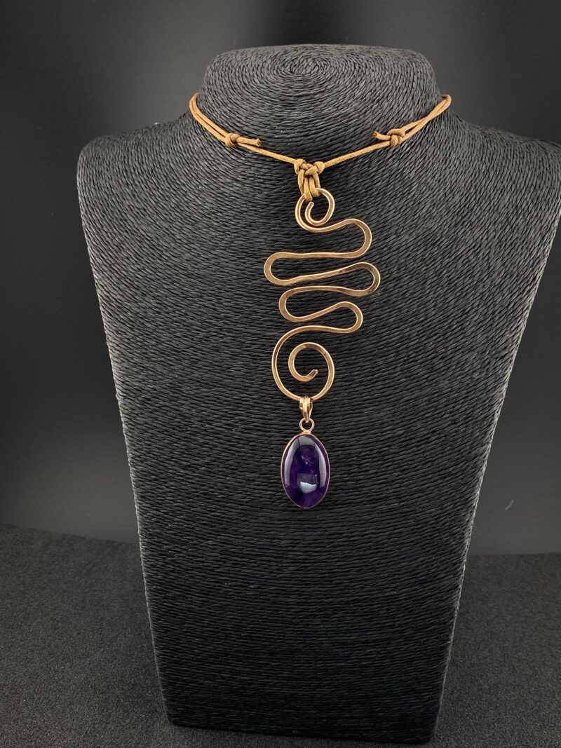 Journey Spiral With Amethyst Stone