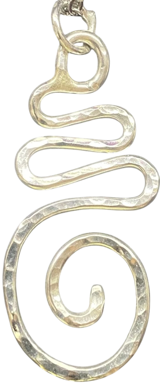 Silver Siren Journey Spiral - Gorgeous Argentium Silver Journey Spiral Pendant Created By Rox