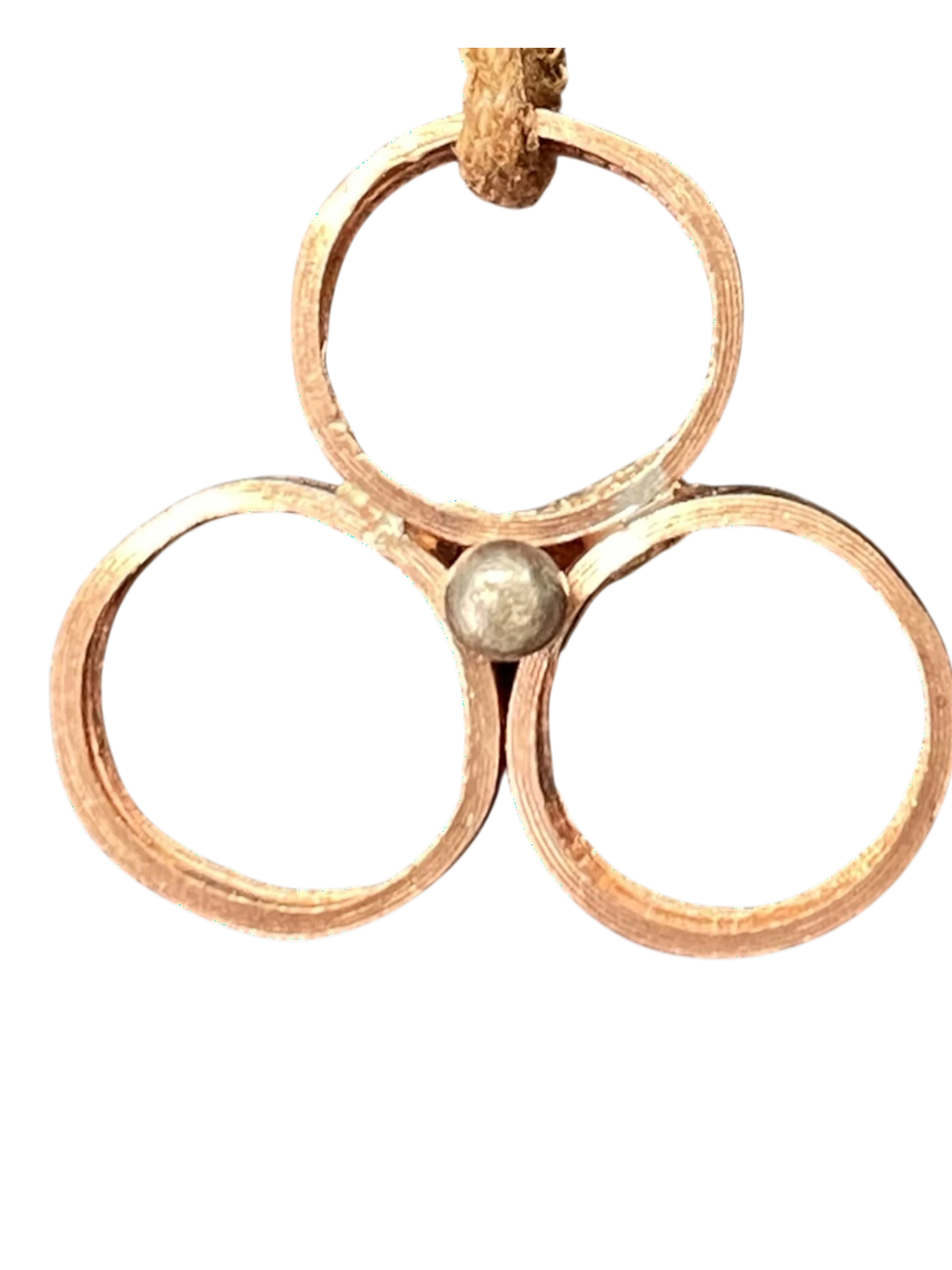 Copper Triple Witches Circle - Striking Copper Votive Offering Pendant Created By Rox