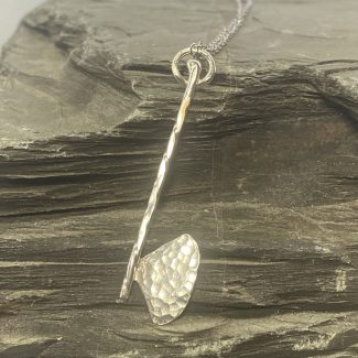 Argentium Silver Votive Offering Axe - Stunning Argentium Silver Votive Offering Pendant Uniquely Crafted By Rox