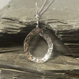 Argentium Silver Otherworld Cave Portal - Stunning Argentium Silver Portal Spiral Pendant Uniquely Crafted By Rox pendant argentium_silver none