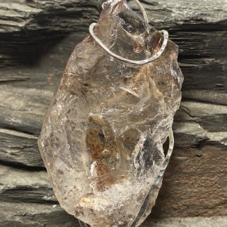 Wild Earthlight Smoky Quartz Talisman In Argentium Silver Crafted By Rox pendant argentium_silver smoky_quartz