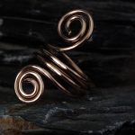 Equinox Glow - Bronze Double Spiral Ring ring bronze none