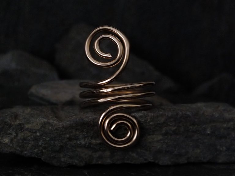 Double Spiral Double Shank Ring - Hero