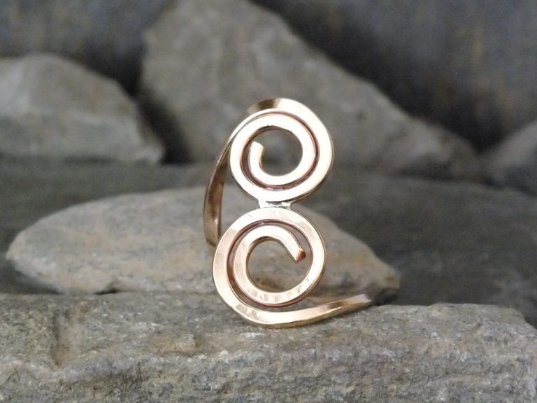 Coiled Twice - Bronze Spiral Ring ring bronze none