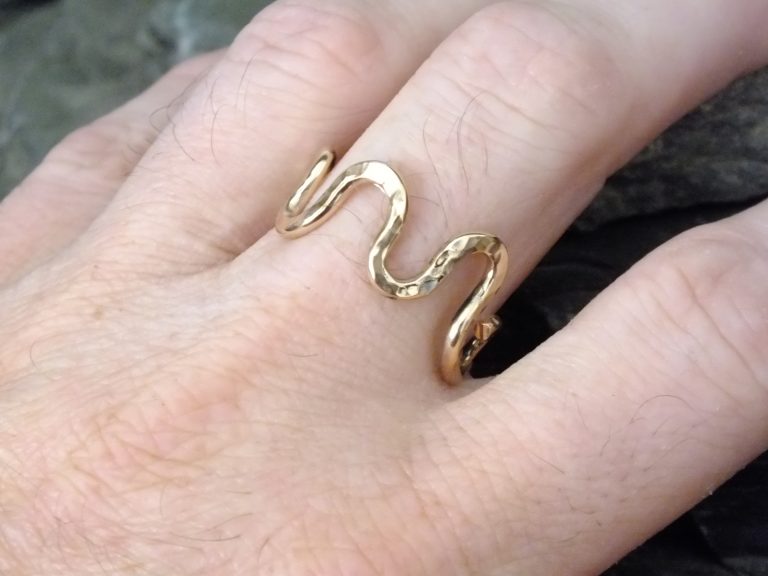 Waves Ring - Alternate (Open Back View)